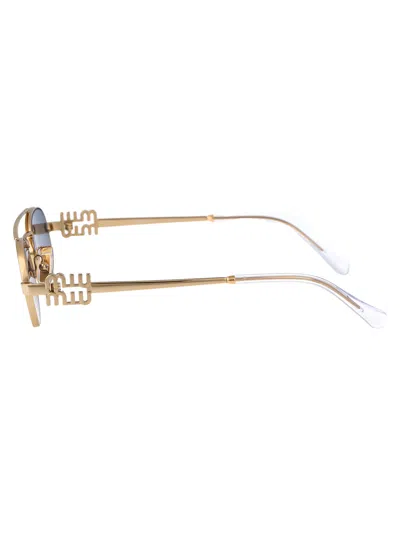 Miu Miu Oro Metal Sunglasses In Multi