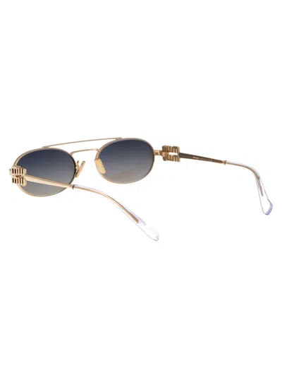 Miu Miu Oro Metal Sunglasses In Multi