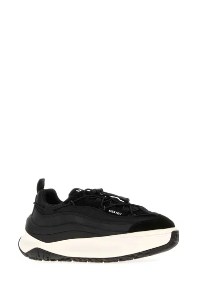 Moon Boot Black Fabric Moon247 Sneakers In Multi