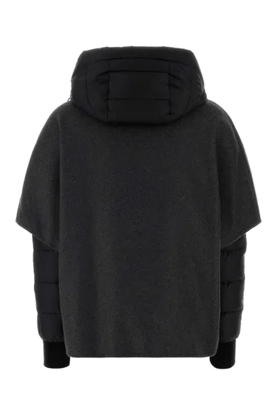 Moorer Black Polyester Pegaso Down Jacket In Gray