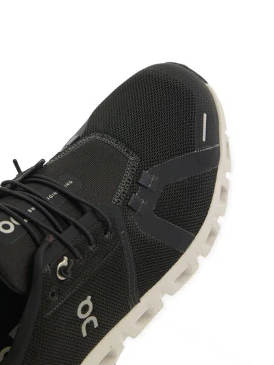 On Mesh Rubber Sole Sneakers In Black
