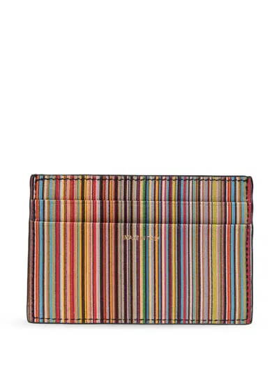 Paul Smith Men Wallet Cc Case In Red