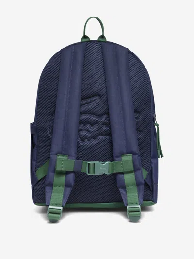 Lacoste Kids Logo Backpack In Blue
