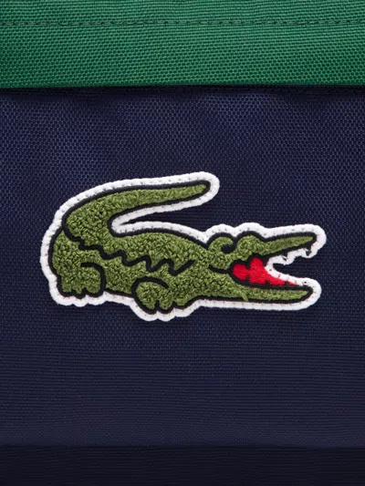 Lacoste Kids Logo Backpack In Blue