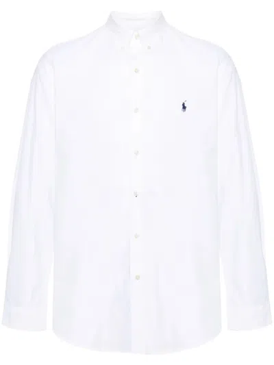 Polo Ralph Lauren Classic Pony Logo Oxford Shirt In White