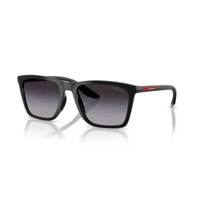 Prada Linea Rossa Man Sunglasses Ps B08sf In Black