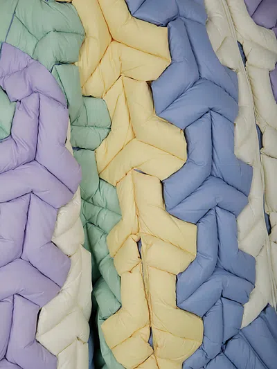 Raxxy Triangle Multicolor Down Jacket Clothing In Multi