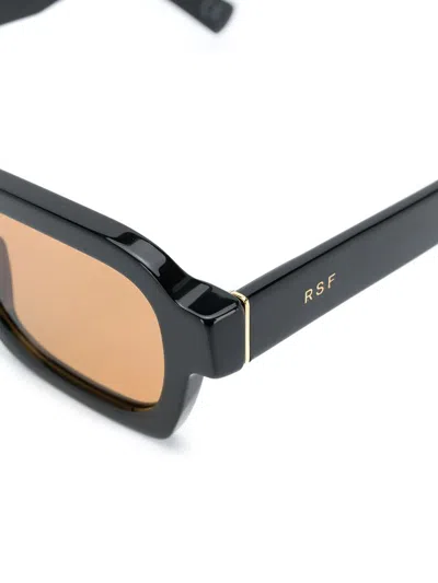 Retrosuperfuture Rectangular Acetate Sunglasses Tinted Lenses In Black