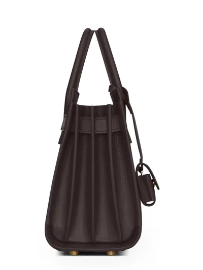 Saint Laurent Green Calf Skin Handbag In Pattern