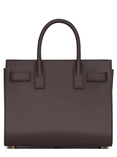 Saint Laurent Green Calf Skin Handbag In Pattern