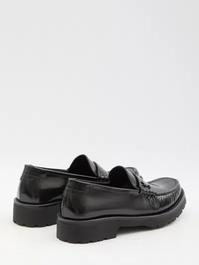 Saint Laurent Penny Loafers In Black