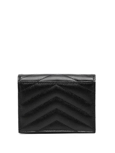 Saint Laurent Ysl Pcc Wallet In Gray
