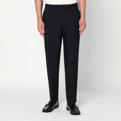 Santaniello Regular Pantalone Trousers In Black