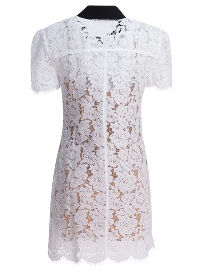 Self-portrait Self Portrait Embroidered Lace Dress In White