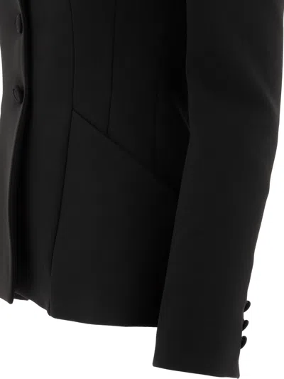Semper Single-breasted Blazer In Black