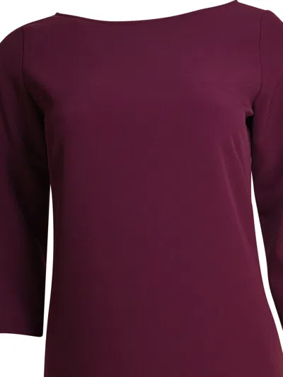 Semper Bordeaux Elastane Dress In Burgundy