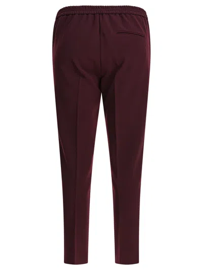 Semper Bordeaux Polyester Trousers In Red