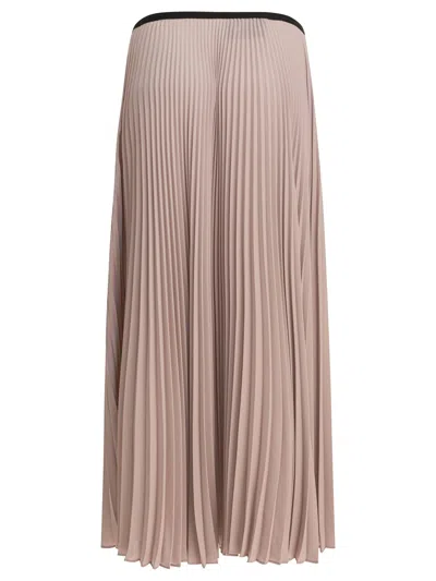 Semper Grey Polyester Skirt In Neutral