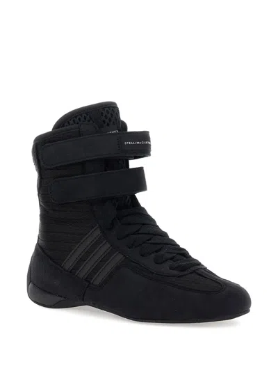 Stella Mccartney Rasant High-top Canvas Sneakers In Black