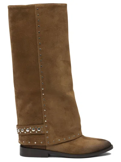 Strategia Brown Rubber Boots In Brown