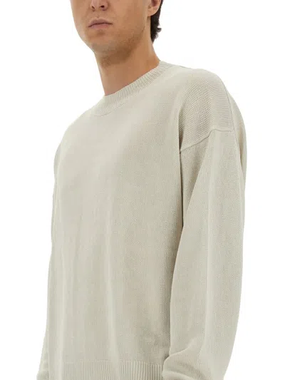 Studio Nicholson White Paper Sweater Sweaters In Gray