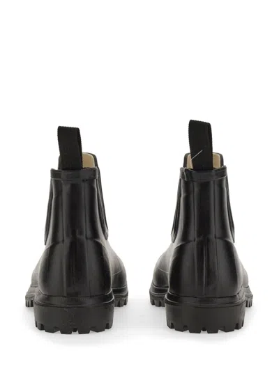 Superga Rubber Boot In Black