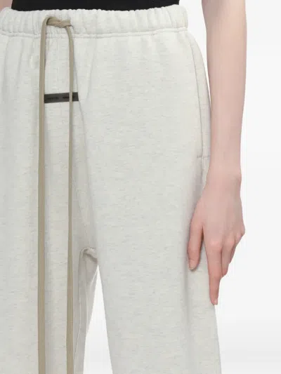 Essentials Drawstring-fastening Track Pants In Gray