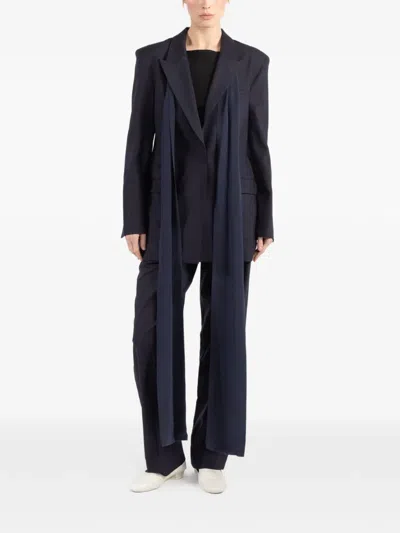 Esse Studios Single-breasted Blazer In Blue