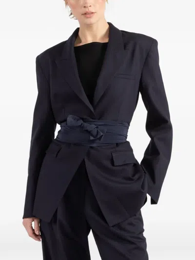 Esse Studios Single-breasted Blazer In Blue