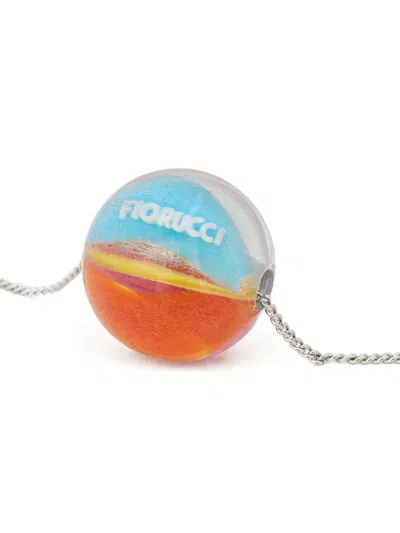 Fiorucci Spherical Pendant Necklace In Silver