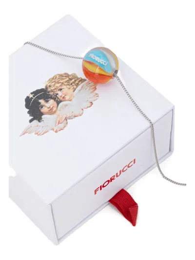 Fiorucci Spherical Pendant Necklace In Silver