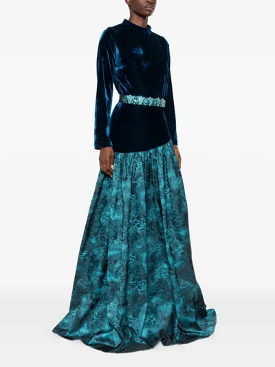 Miau By Clara Rotescu Azura Gown In Black