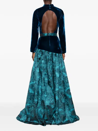 Miau By Clara Rotescu Azura Gown In Black