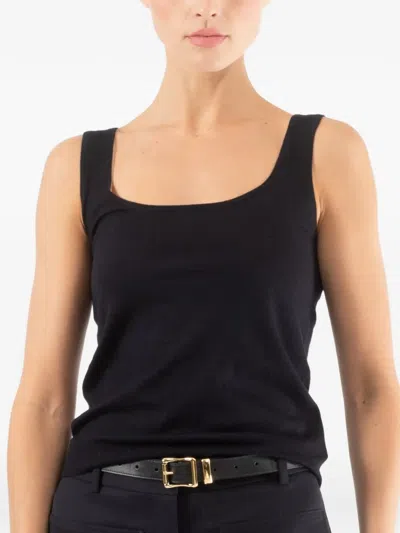 Patrick Assaraf Sleeveless Top In Black
