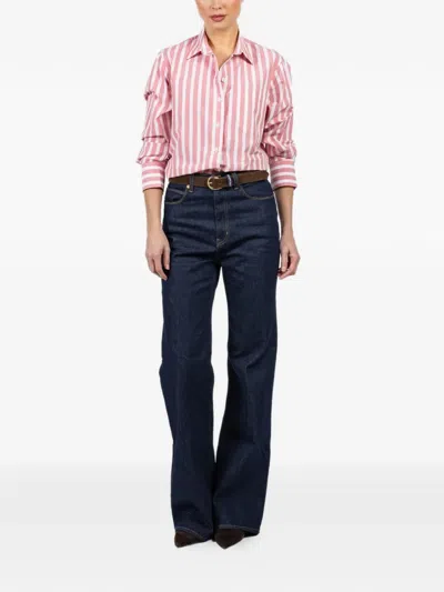 Xirena Beaded Buckle Belt In Brown