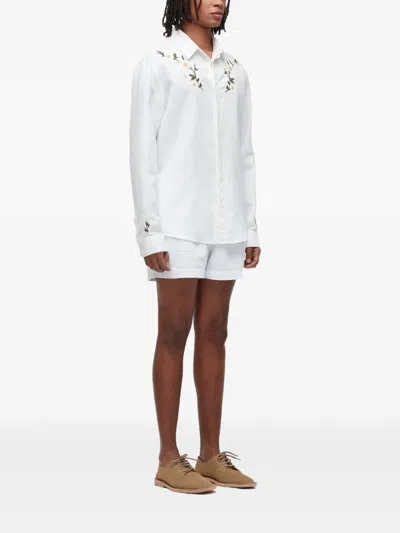 Osklen Drawstring Shorts In White