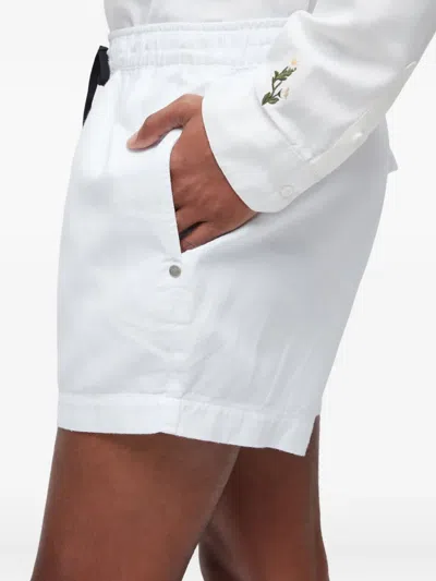 Osklen Drawstring Shorts In White