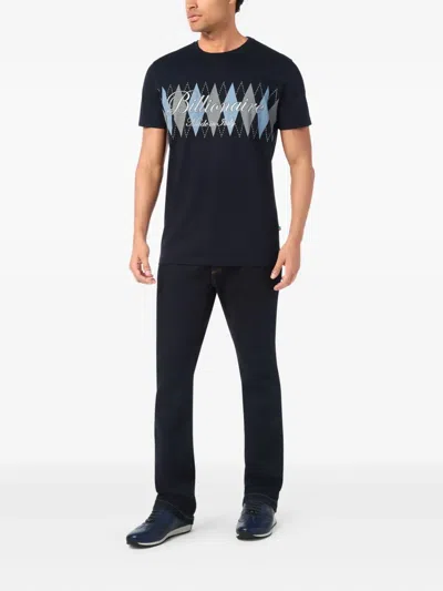 Billionaire Round Neck T-shirt In Blue