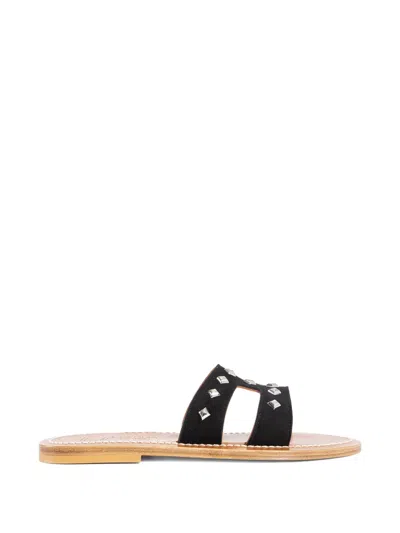 Kjacques Stud-embellishment Sandals In Black