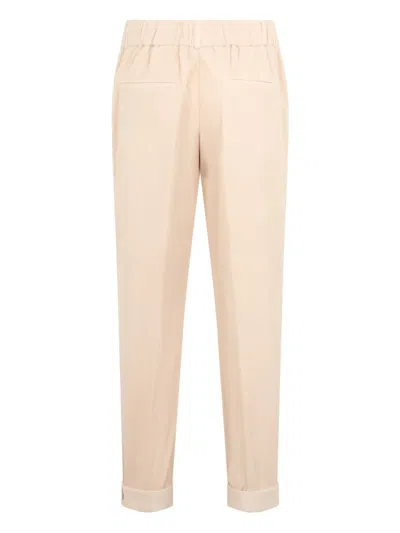 Peserico Belt-loop Trousers In Neutral