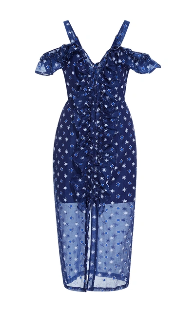 3d magic blue tire dressing PAULINE MINI DRESS WHITE/BLUE L main image 1