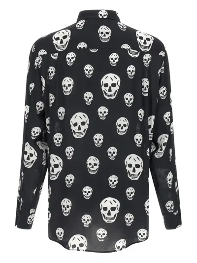Alexander Mcqueen Long-sleeved Shirt In Black