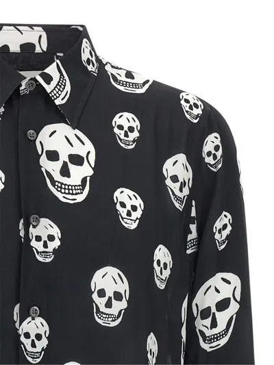 Alexander Mcqueen Long-sleeved Shirt In Black