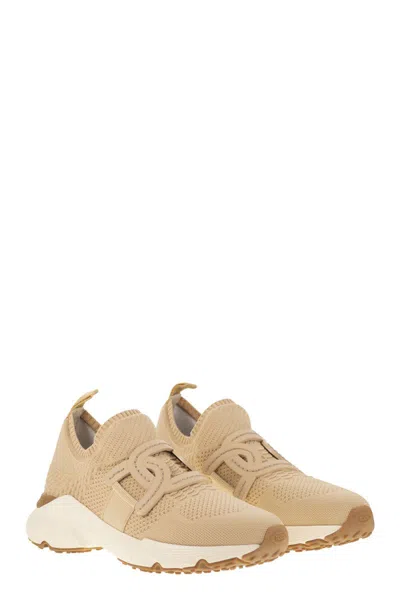 Tod's Kate Sneakers In Technical Fabric In Neutral