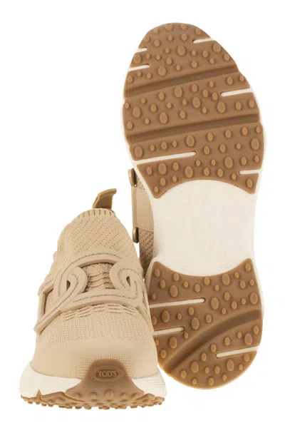 Tod's Kate Sneakers In Technical Fabric In Neutral