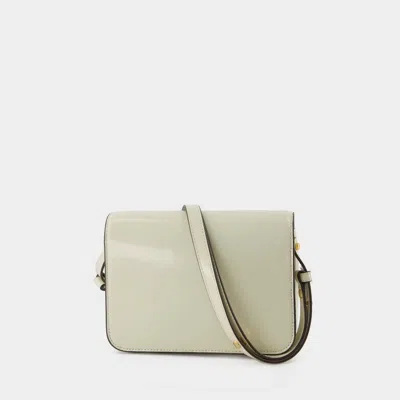 Tory Burch Chalk Leather Robinson Shoulder Bag In Neutral