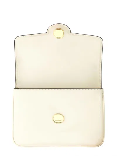 Tory Burch Chalk Leather Robinson Shoulder Bag In Neutral