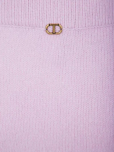 Twinset Twin-set Midi Skirt In Purple