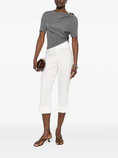 Christopher Esber Draped Top In Gray