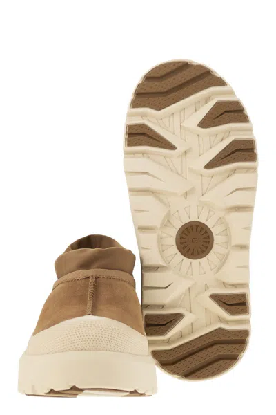 Ugg Biscuit Suede And Rubber Tasman Weather Hybrid Slip Ons In Multi